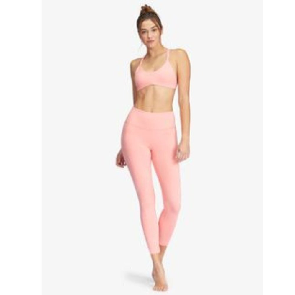 Roxy Womens Kaileo High Waisted Ankle Length Workout Leggings Large